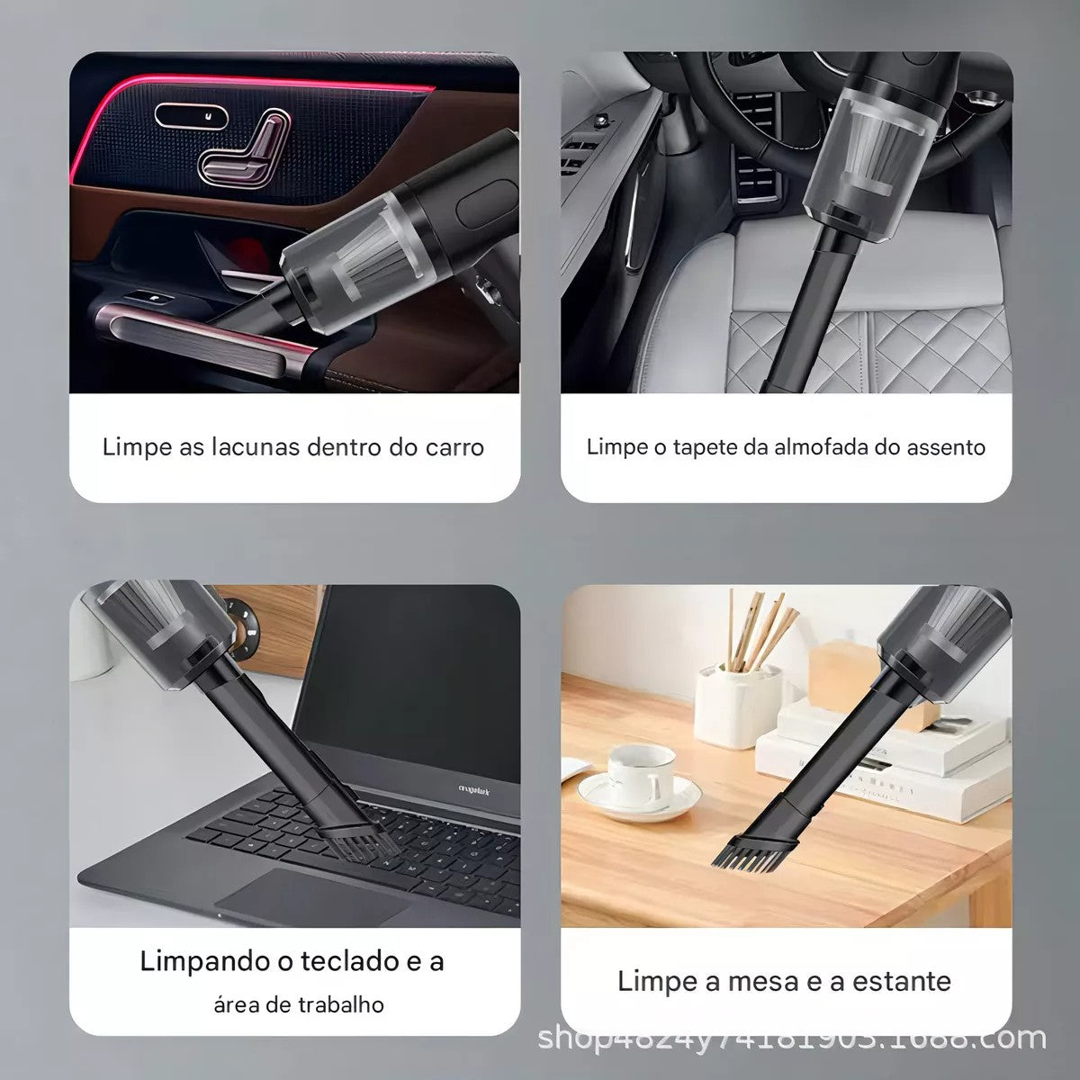 Mini Aspirador de Pó Portátil Sem Fio – Alta Potência, Mais Liberdade
