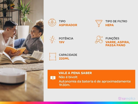 Robô Aspirador Electrolux ERB10 19V - Bivolt