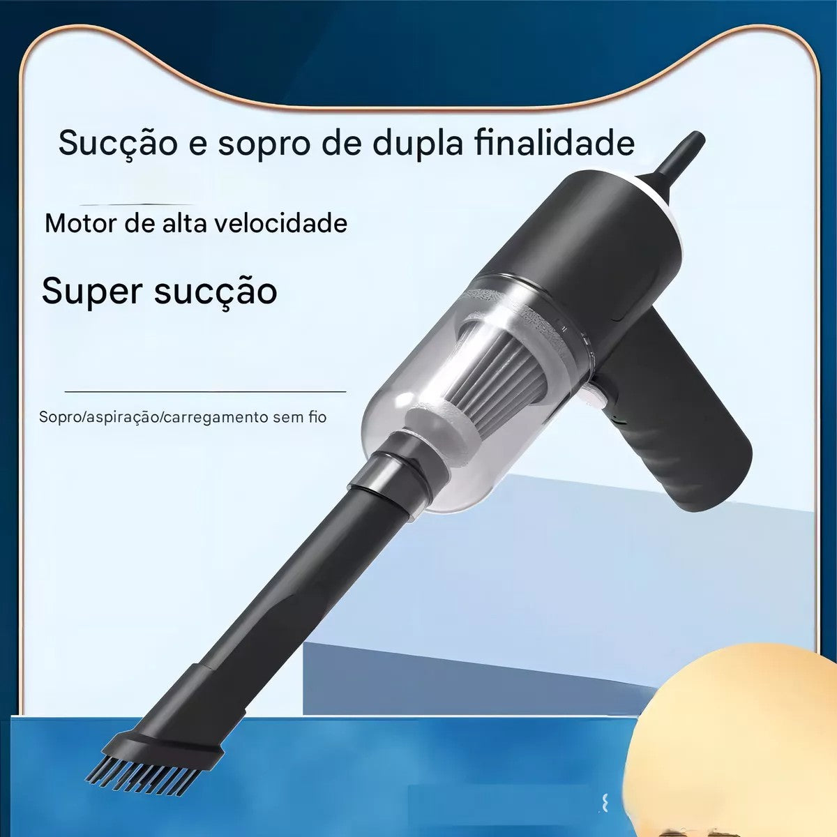 Mini Aspirador de Pó Portátil Sem Fio – Alta Potência, Mais Liberdade